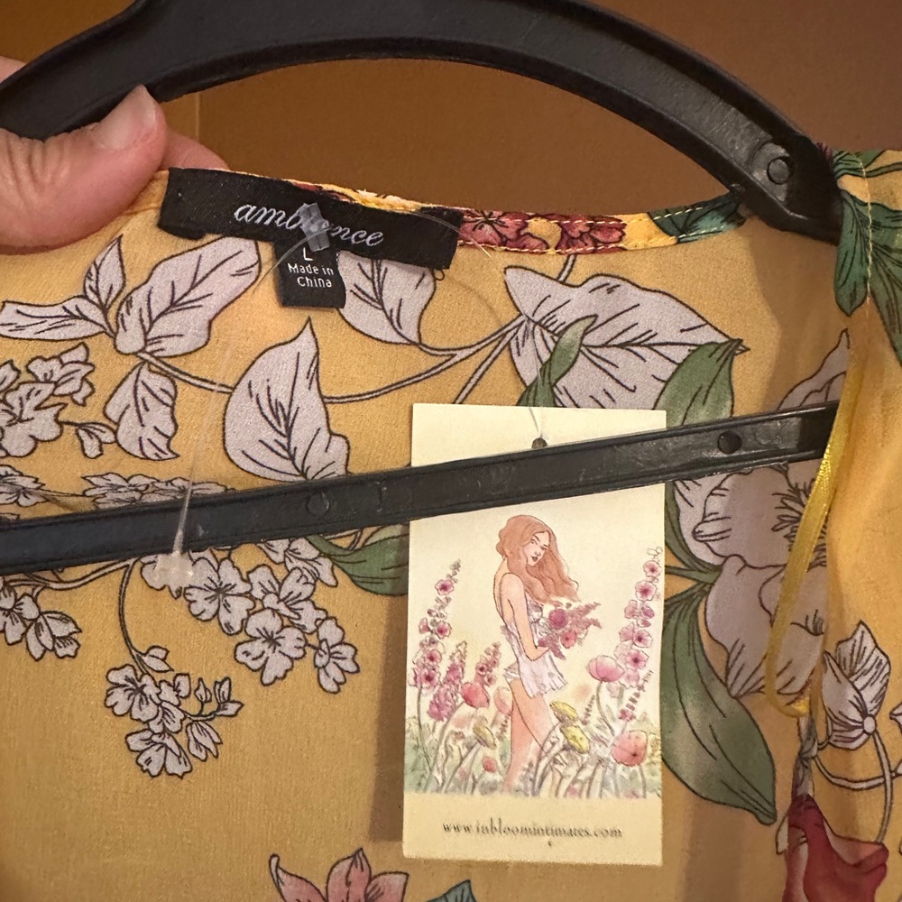 Ambiance Yellow Floral Tank Top - Picture 4 of 6